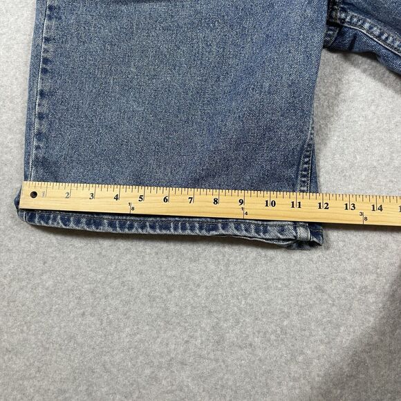 Levis 550 Shorts Mens 40 Vintage Relaxed Fit Jorts Jean Blue 90s Grunge Skate - Picture 11 of 11